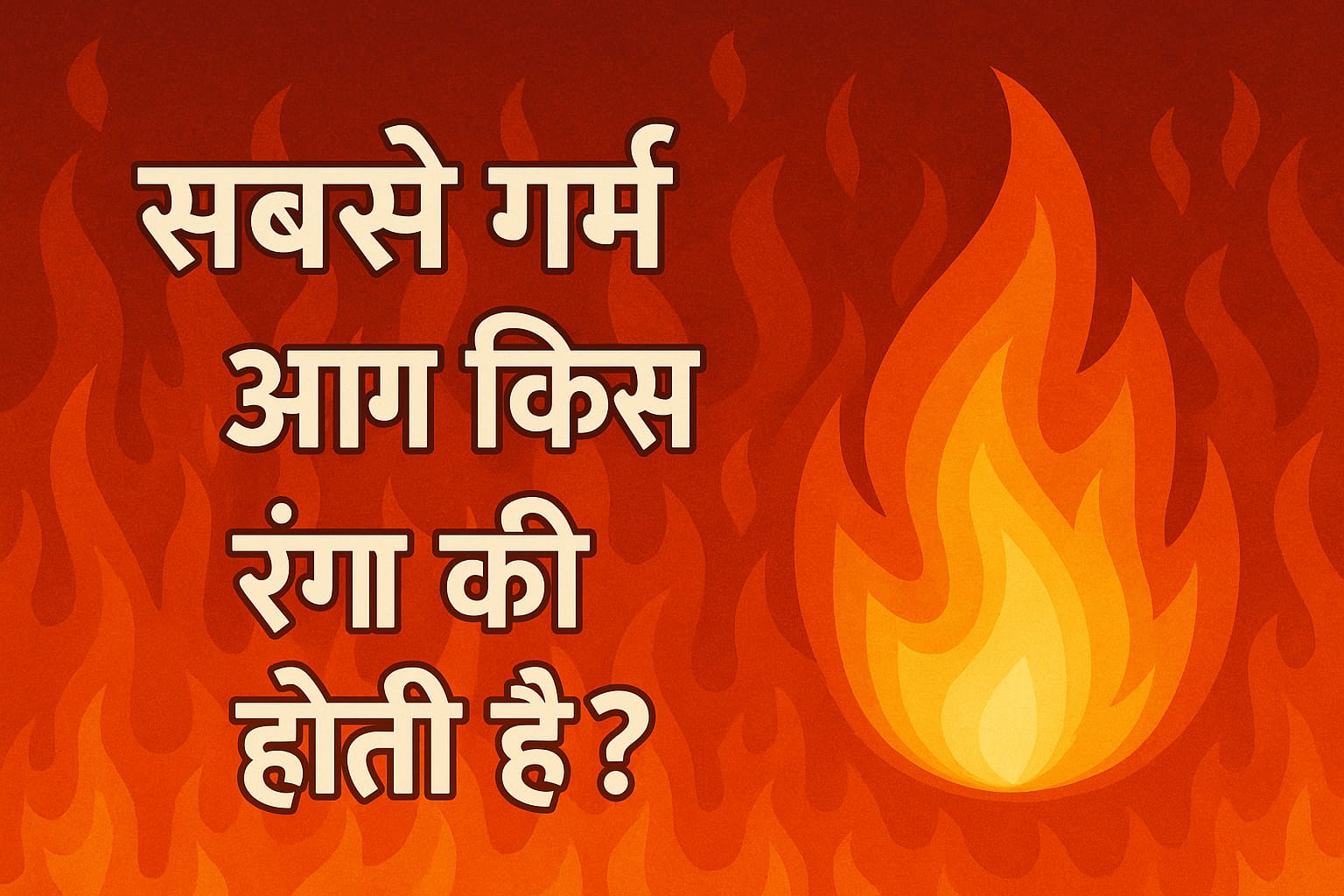 सबसे गर्म आग किस रंग की होती है? जानिए आग के रंगों का वैज्ञानिक रहस्य
